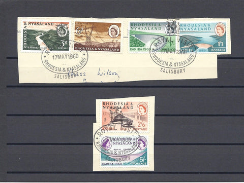 RHODESIA & NYASALAND 1960 SG 32/7 USED Cat £25