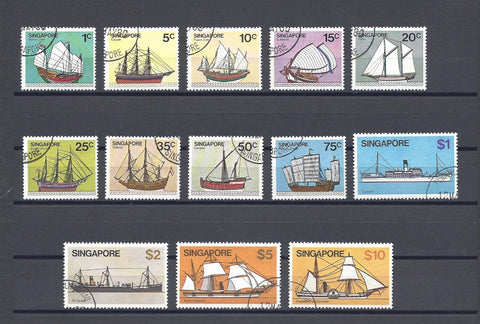 SINGAPORE 1980/84 SG 364/76 USED Cat £15