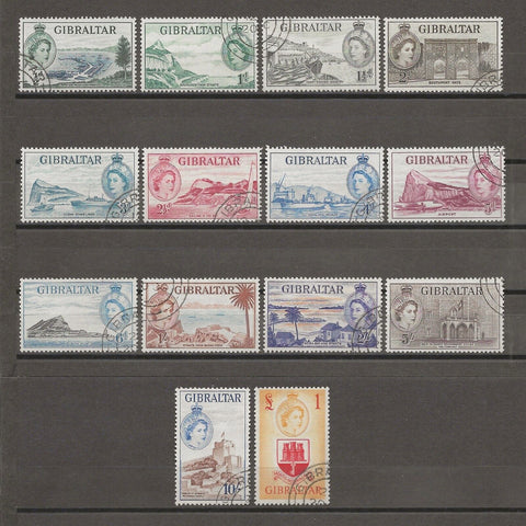 GIBRALTAR 1953/59 SG 145/58 USED Cat £120