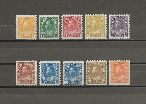 CANADA 1922/31 SG 246/55 MNH Cat £130