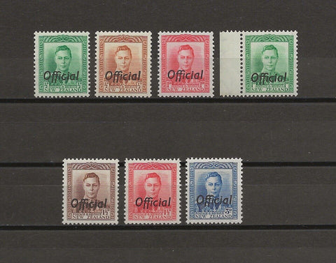 NEW ZEALAND 1938/51 SG O134/40 MNH Cat £140