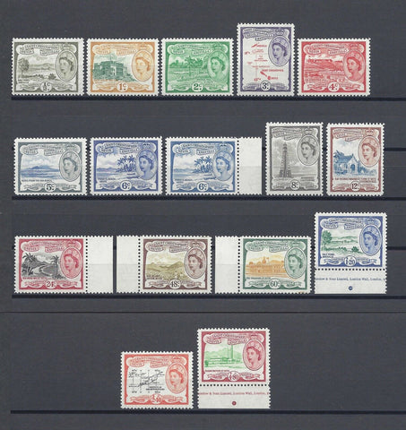 ST CHRISTOPHER NEVIS/ANGUILLA 1954/63 SG 106a/18, 112C MNH Cat £97.50