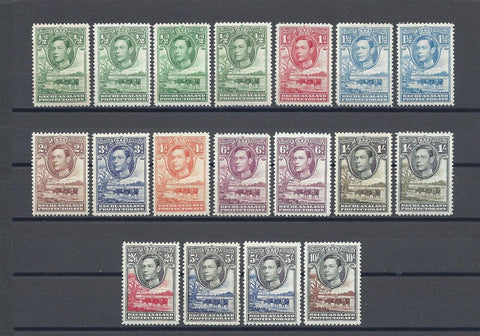 BECHUANALAND 1938/52 SG 118/28 MINT Cat £301.25