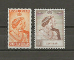 ZANZIBAR 1949 SG 333/4 MNH Cat £25.30