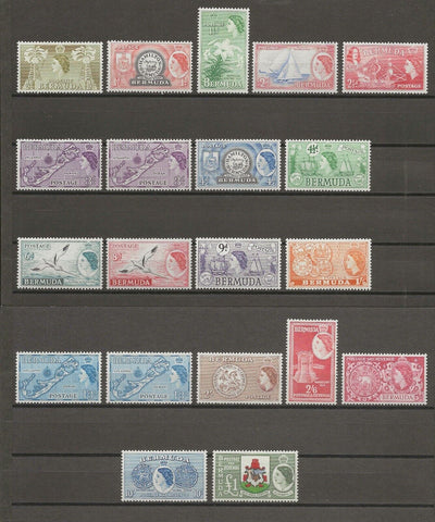 BERMUDA 1953/62 SG 135/50, 140a, 145b, MINT Cat £138