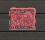 ST KITTS & NEVIS 1920/22 SG 36 MINT Cat £300