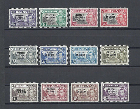 TRISTAN DA CUNHA 1952 SG 1/12 MNH Cat £140