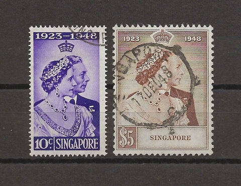 SINGAPORE 1948 SG 31/32 USED Cat £51