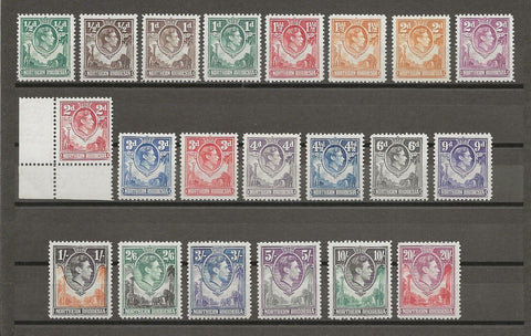 NORTHERN RHODESIA 1938/52 SG 25/45 MNH Cat £250