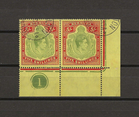 BERMUDA 1938/53 SG 118bd/bc USED Cat £1100. CERT