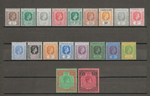 LEEWARD ISLANDS 1938/51 SG 95/114c MNH Cat £200