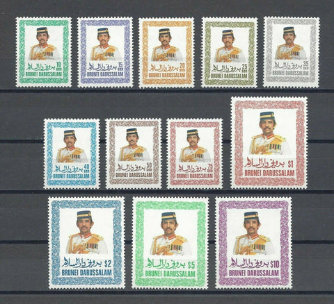 BRUNEI 1985/86 SG 371/82 MNH Cat £20