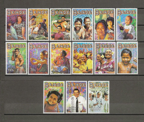 SAMOA 2002 SG 1089/1103 MNH Cat £13.50