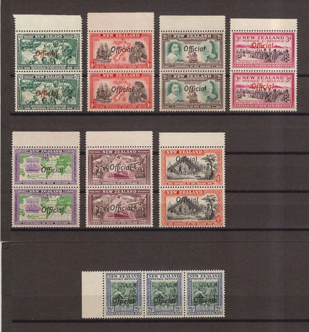 NEW ZEALAND 1940 SG O141a/O149a MNH Cat £587