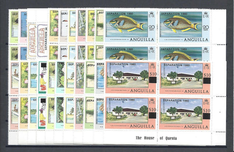 ANGUILLA 1980 SG 421/42 MNH Cat £104