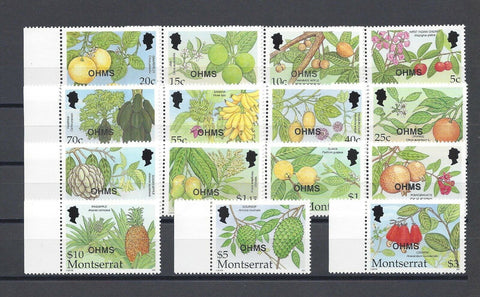 MONTSERRAT 2002 SG O137/51 MNH Cat £25