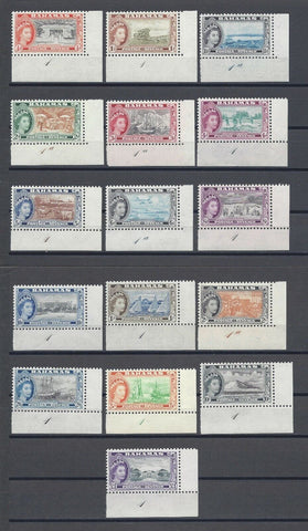 BAHAMAS 1954 SG 201/16 MNH Cat £100