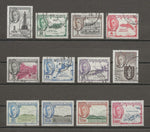 BRITISH VIRGIN ISLANDS 1952 SG 136/47 USED Cat £80