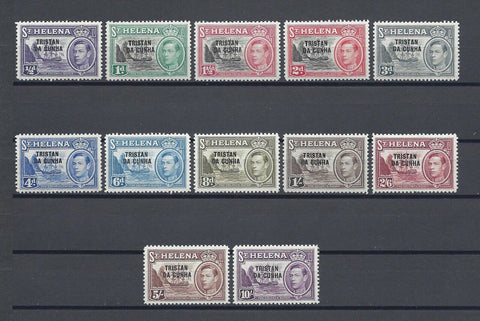 TRISTAN DA CUNHA 1952 SG 1/12 MNH Cat £140