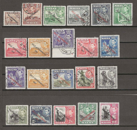 MALTA 1948/53 SG 234/48 USED Cat £35