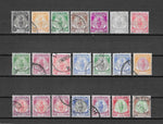 MALAYA/PERAK 1950/56 SG 128/148 USED Cat £55