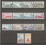 GIBRALTAR 1953/59 SG 145/58 MNH Cat £190