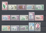 CAYMAN ISLANDS 1962/64 SG 165/79 MNH Cat £95