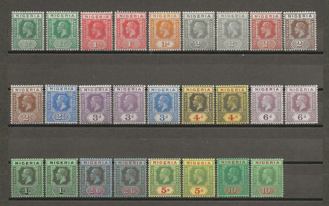 NIGERIA 1921/32 SG 15/29 MINT Cat £390