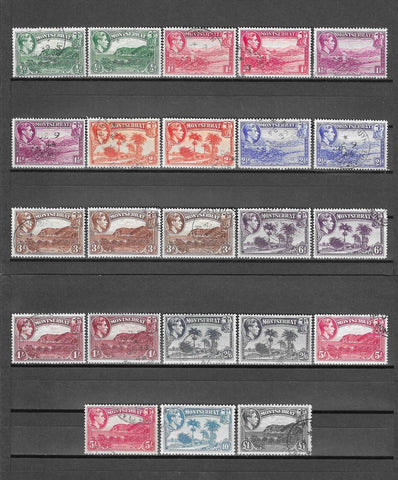 MONTSERRAT 1938/48 SG 101/12 USED £110