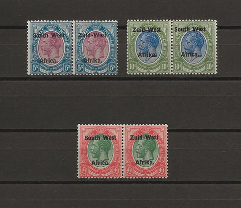 SOUTH WEST AFRICA 1923 SG 13/15 MINT Cat £1500