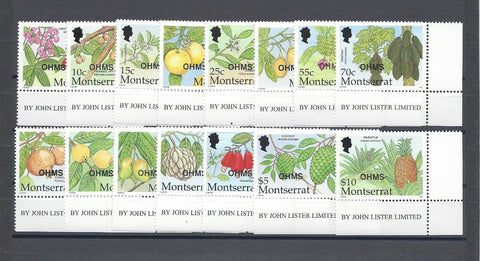 MONTSERRAT 2002 SG O137/51 MNH Cat £25