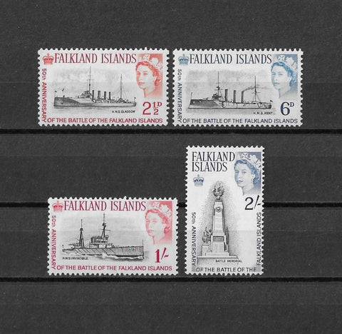 FALKLAND ISLANDS 1964 SG 215/218 MNH Cat £8.50