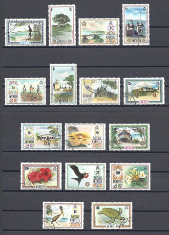 ANGUILLA 1972/75 SG 130/44a USED Cat £55