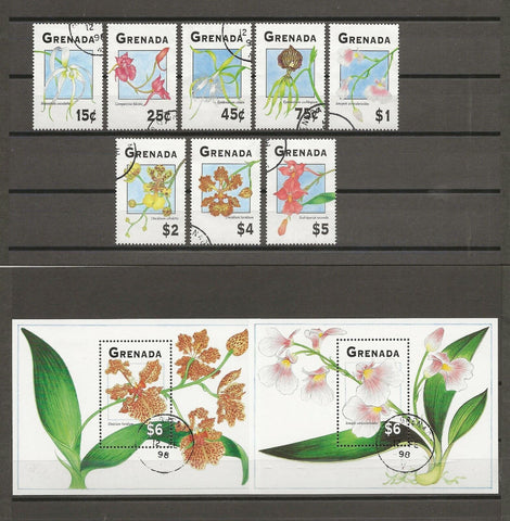 GRENADA 1994 SG 2734/41 + Minisheets USED Cat £15.50