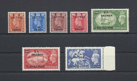 BOIC/ERITREA 1951 SG E26/32 MNH Cat £75