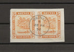 BRUNEI 1947/51 SG 82b/c USED Cat £298