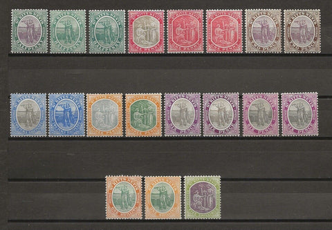 ST KITTS & NEVIS 1905/18 SG 11/21 MINT Cat £330