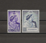 CYPRUS 1948 SG 166/7 MNH Cat £61.50