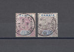 GAMBIA 1898/1902 SG 41/41b USED Cat £112