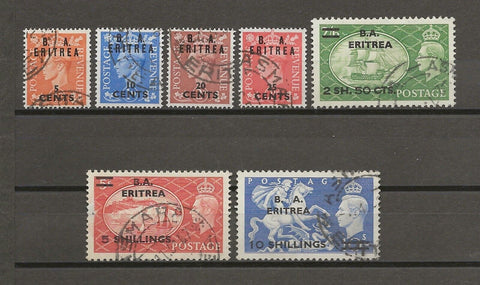 BOIC/ERITREA 1951 SG E26/32 USED Cat £130