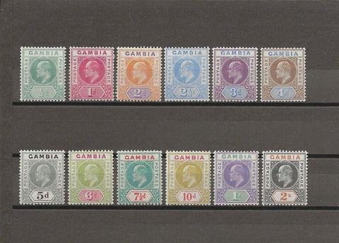 GAMBIA 1904/06 SG 57/68 MINT Cat £300