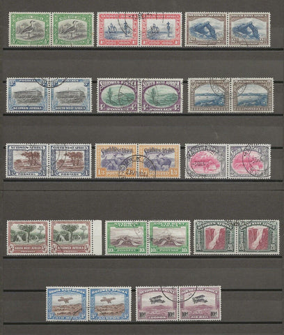 SOUTH WEST AFRICA 1931 SG 74/87 USED Cat £300