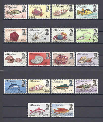 MAURITIUS 1969/73 SG 382/99 USED Cat £45