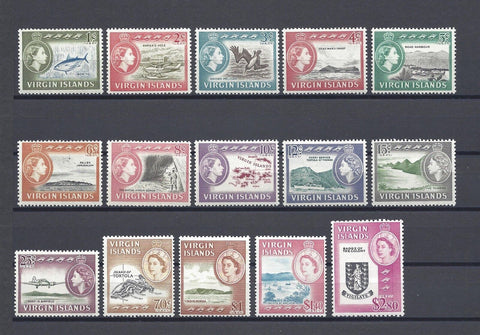 BRITISH VIRGIN ISLANDS 1964 SG 178/92 MNH Cat £80