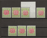 AUSTRALIA 1938 SG D112/8 MNH Cat £225