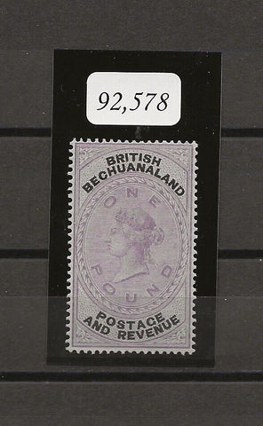 BECHUANALAND 1887 SG 20 MINT Cat £900. CERT