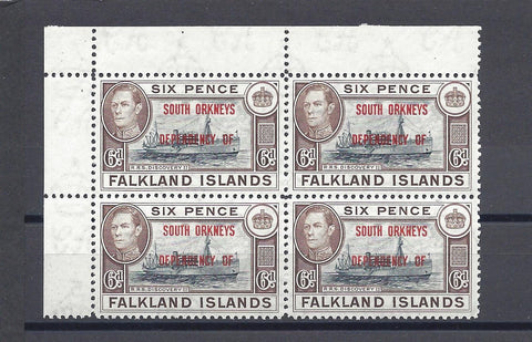 FALKLAND ISLANDS/FALKLAND ISLANDS DEPENDENCIES 1944/45 SG C6a MNH Cat £64