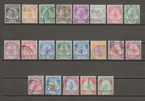 MALAYA/PERAK 1950/56 SG 128/48 USED Cat £55