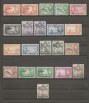 CAYMAN ISLANDS 1938/48 SG 115/26a USED Cat £80