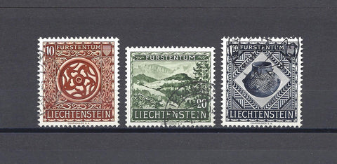 LIECHTENSTEIN 1953 SG 317/9 USED Cat £80